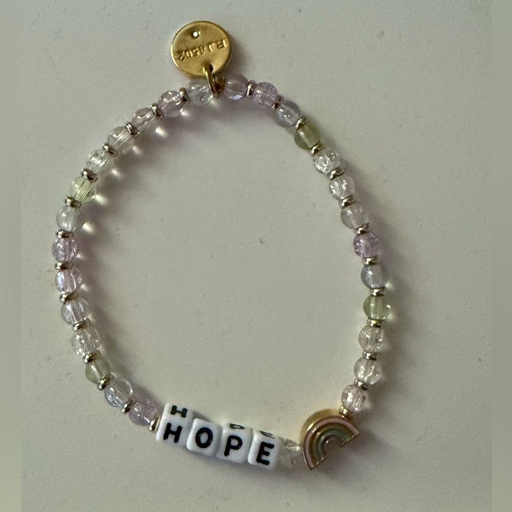 Little Words Project Bracelet - Hope w/ Rainbow - S/M - Never Worn!